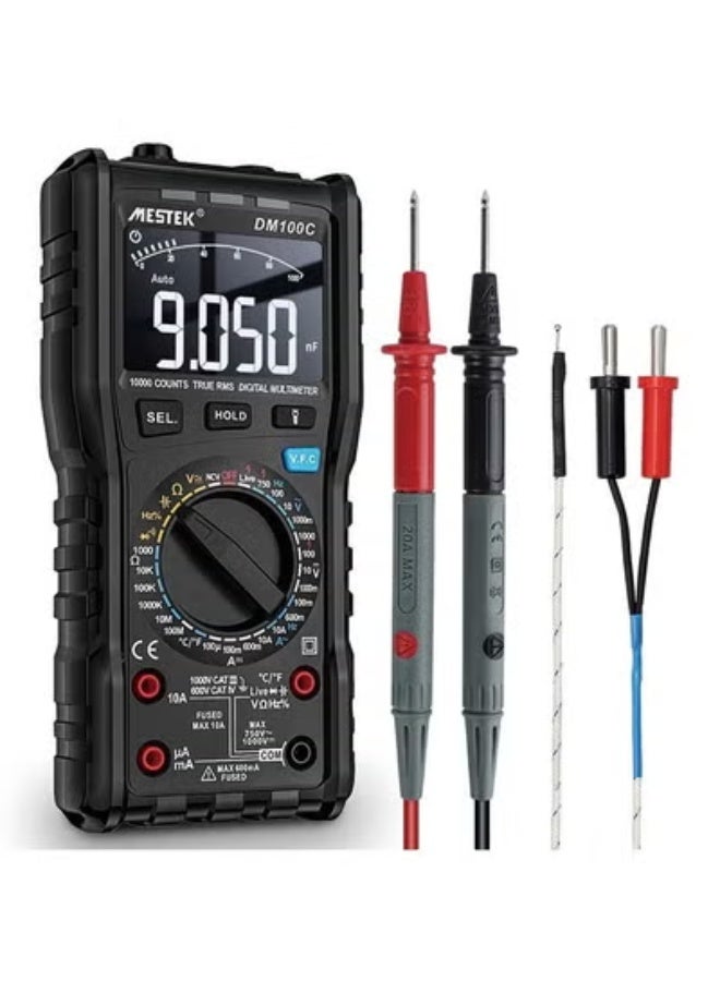 MESTEK Digital Multimeter Tester TRMS 9999 Counts Voltage Tester Auto-Ranging Ohm Amp VoltMeter with NCV, AC/DC Current, Voltage, Resistance, Diodes, Continuity,Capacitance,Temperature - Image 1